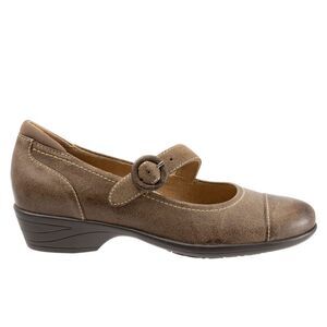 SoftWalk Brown Mary Jane Flats NEW in Box